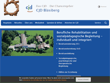 Tablet Screenshot of cjd-blaesiberg.de